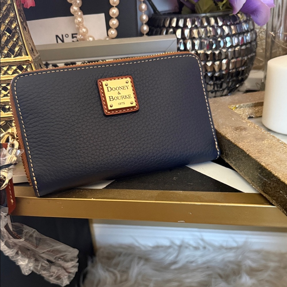 Dooney & Bourke Dark Blue Leather Wallet